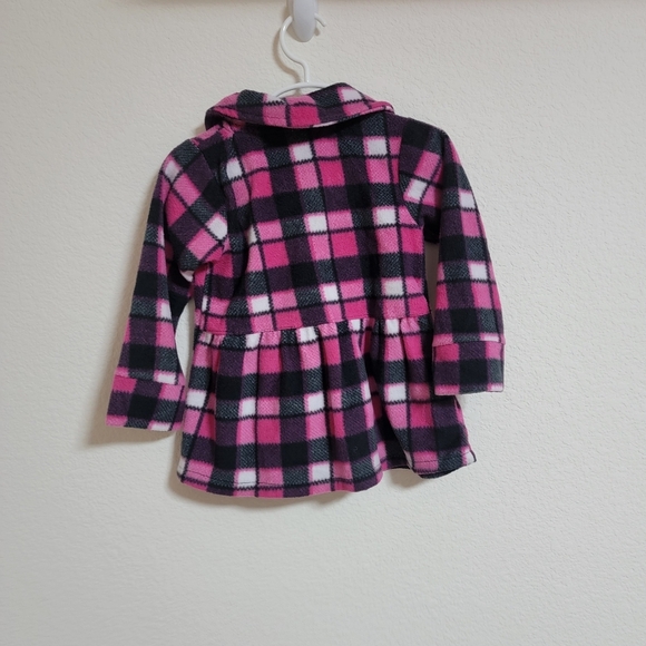 Penelope Mack Plaid Pink and Black Peacoat - Picture 5 of 5